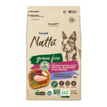 Ração Premier Nattu Grain Free Cães Adultos 2,5kg