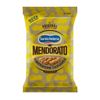 Amendoim Mendorato Japonês Santa Helena 400g Caixa com 30 Unidades
