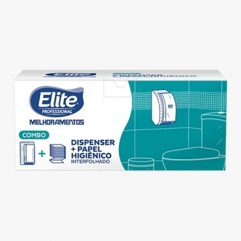 Combo Dispenser Softys com Papel Higiênico Folha Dupla 400m