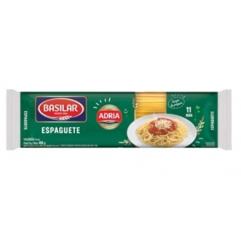 Macarrão Espaguete Basilar 400g Caixa com 46 Unidades