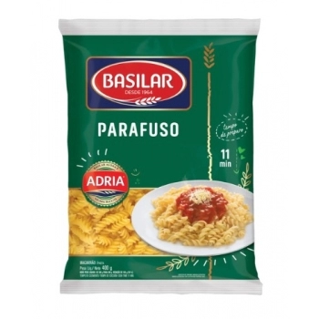 Macarrão Parafuso Basilar 400g Caixa com 24 unidades