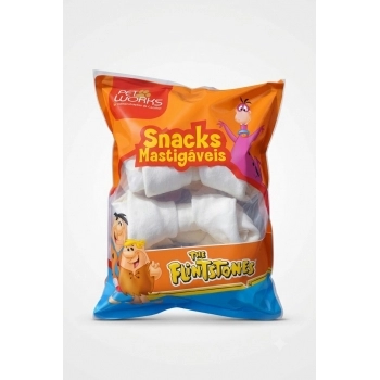 Osso Nó Natural 5"–6" para Cães Pet Works The Flintstones 500g Pacote com 12 Unidades