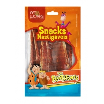 Chips Bovino 5" Pet Works The Flintstones para Cães Pacote com 5 Unidades