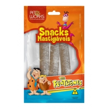Palitos Rígidos 5x20mm Pet Works The Flintstones para Cães 500g