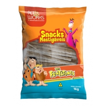 Palitos Rígidos 5x6mm Pet Works The Flintstones para Cães 1kg
