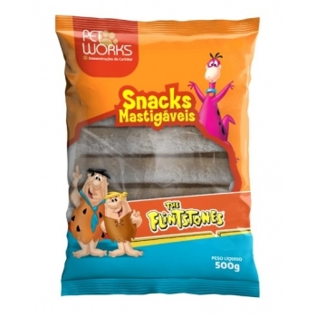 Palitos Rígidos 5x20mm Pet Works The Flintstones para Cães 1kg