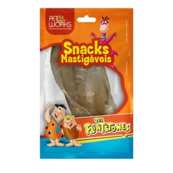 Orelha Bovina Natural Pet Works The Flintstones para Cães 1 Unidade