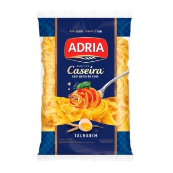 Massa Adria com Ovos Talharim 400g Caixa com 12 Unidades