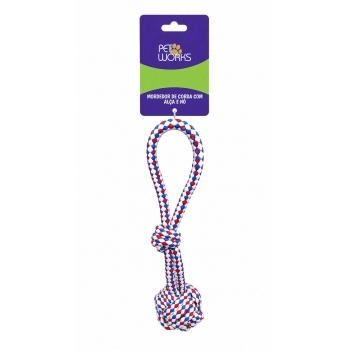 Pet Works Mordedor de Corda com Alça e Nó para Pets