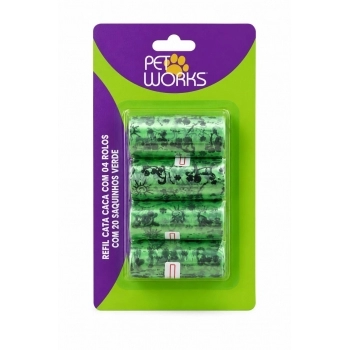Pet Works Refil Cata Caca Green para Pets