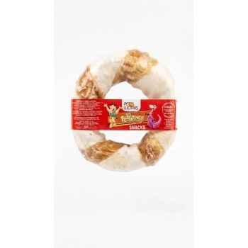 Petisco Donut Natural 5" para Cães Pet Works The Flintstones — Caixa com 14 Unidades