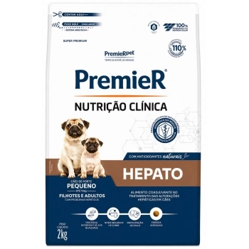 Ração Premier Nutrição Clínica para Cães Adultos Pequeno Porte Hepática 2kg