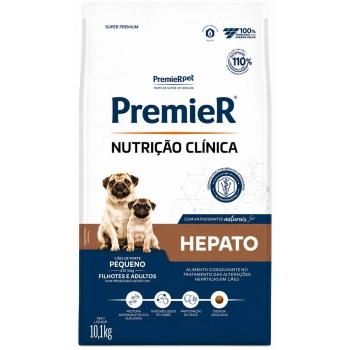 Ração Premier Nutrição Clínica para Cães Adultos Pequeno Porte Hepática 10,1kg