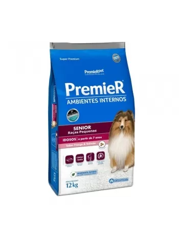 Ração Premier Ambientes Internos Cães Sênior Frango 12kg