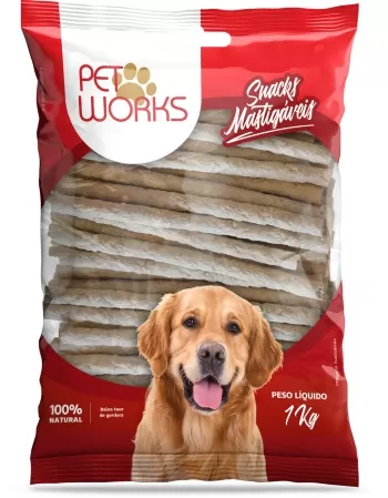 Petisco Pet Works Palitos Rígidos Naturais Cães 6mm 1kg