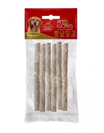 Petisco Pet Works Palitos Rígidos Naturais Cães 10mm 1kg