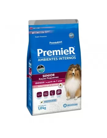 Ração Premier Ambientes Internos Cães Sênior Frango 1kg