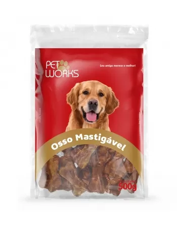 Petisco Pet Works Prensado 2" Bacon 500g