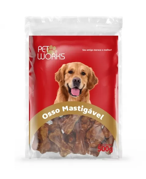 Petisco Pet Works Prensado 2" Bacon 500g