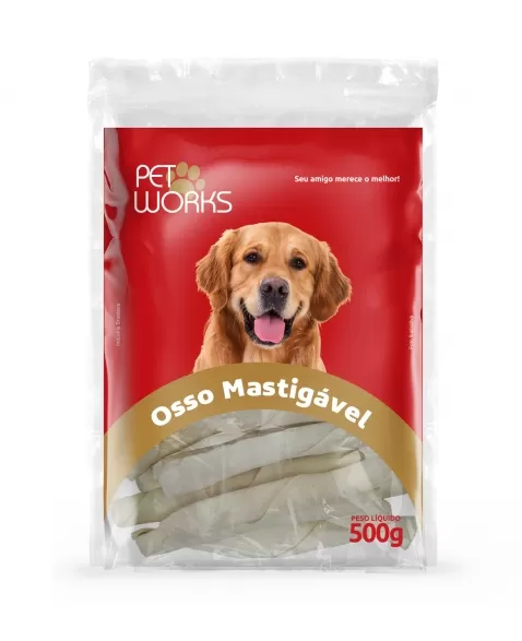 Petisco Pet Works Osso Twister Cães 500g