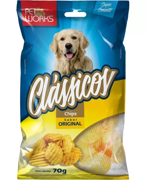 Petisco Pet Works Clássicos Batata Chips Original 70g