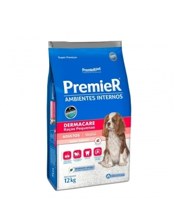 Ração Premier Ambientes Internos Dermacare para Cães Adultos 12kg