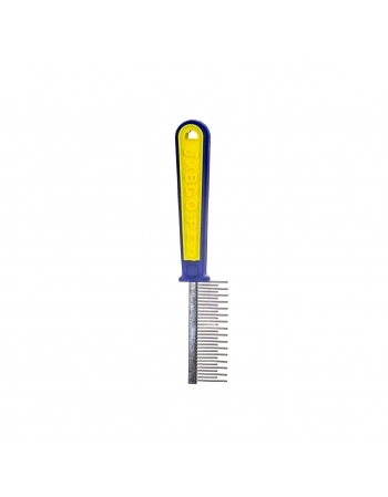 Pente para Cães Pet Works Cabo Plástico 16 Dentes Longos e 15 Dentes Curtos