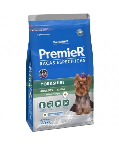 Ração Premier Raças Específicas Cães Adultos Yorkshire 2,5kg