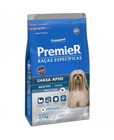 Ração Premier Raças Específicas Cães Adultos Lhasa Apso 2,5kg