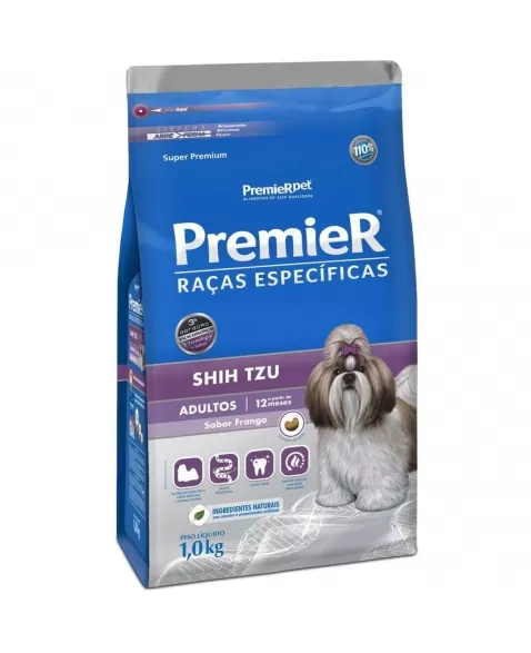 Ração Premier Raças Específicas Cães Adultos Shih Tzu 1kg