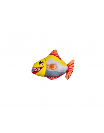 Brinquedo Pet Works Pelúcia Tubarão em Nylon com Catnip 7cm para Gatos