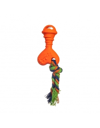 Brinquedo Mordedor Osso com Puxador e Corda Looney Tunes Pet Works 10cm Sortido 1 Unidade 