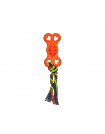 Brinquedo Mordedor Osso com Corda Pet Works 10cm Sortido 1 Unidade 