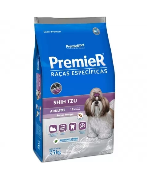 Ração Premier Raças Específicas Cães Adultos Shih Tzu 7,5kg