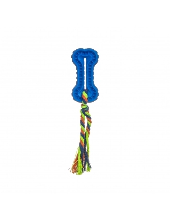 Brinquedo Mordedor Osso Cravo com Corda Pet Works Sortido 1 Unidade