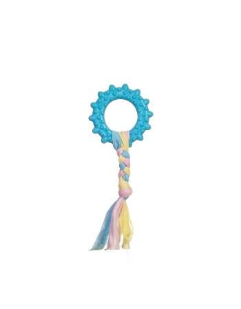 Brinquedo Mordedor Argola com Cravo e Corda Pet Works 7cm Sortido 1 Unidade