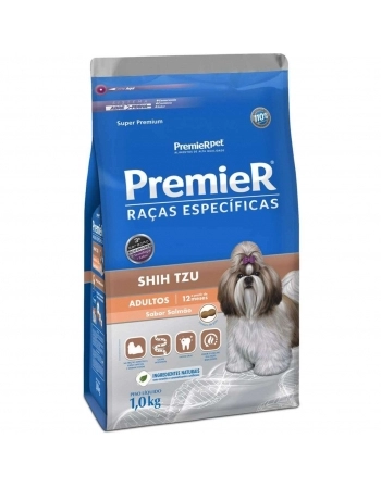 Ração Premier Raças Específicas para Cães Adultos Shih Tzu Sabor Salmão 1kg