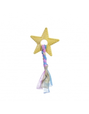 Brinquedo Mordedor Estrela com Corda Pet Works 9,3cm Sortido 1 Unidade