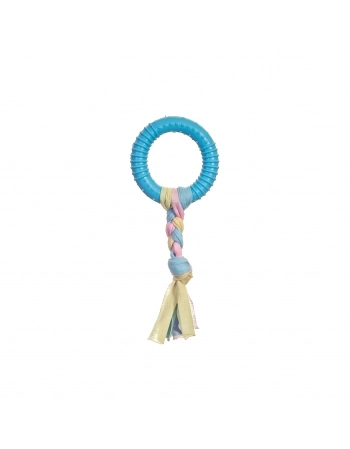 Brinquedo Mordedor Argola com Corda Pet Works 8cm Sortido 1 Unidade