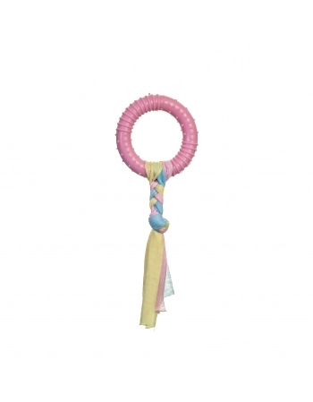 Brinquedo Mordedor Argola com Corda Pet Works 8cm Sortido 1 Unidade