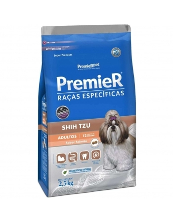 Ração Premier Raças Específicas para Cães Adultos Shih Tzu Sabor Salmão 2,5kg