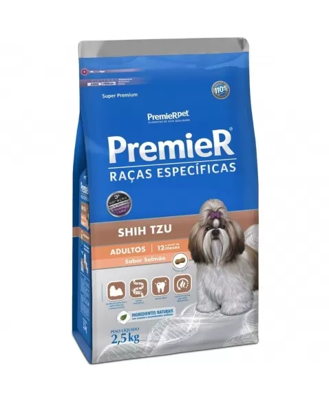 Ração Premier Raças Específicas Cães Adultos Shih Tzu Salmão 2,5kg