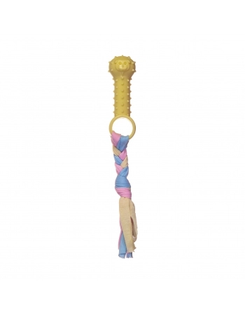 Brinquedo Mordedor Osso Cravo com Corda Pet Works 3cm Sortido 1 Unidade