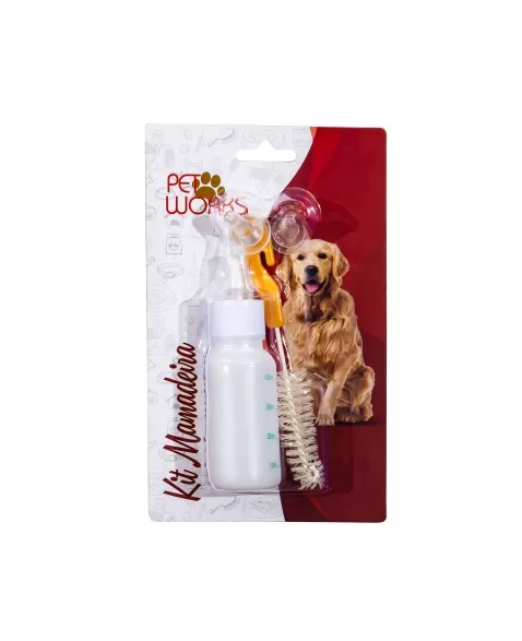 Acessório Pet Works Kit Mamadeira Pet 60ml (Sortido)