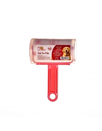 Rolo Tira Pelos Pet Works com 40 Folhas para Roupas e Estofados