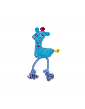 Brinquedo Pet Works Girafa de Pelúcia com Corda para Cães 10cm (Cores Sortidas)