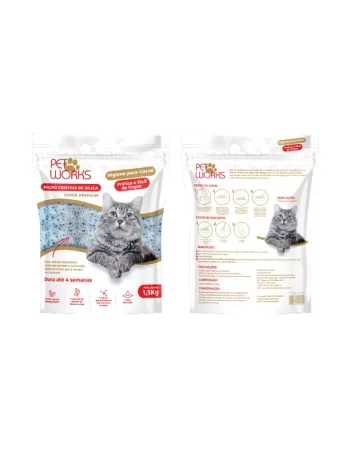 Sílica Pet Works Micro Cristais 1,5kg