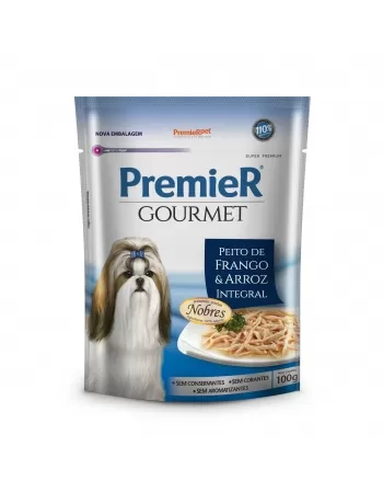 Ração Úmida Premier Gourmet Cães Adultos Porte Pequeno Frango 85g (20 Unidades)