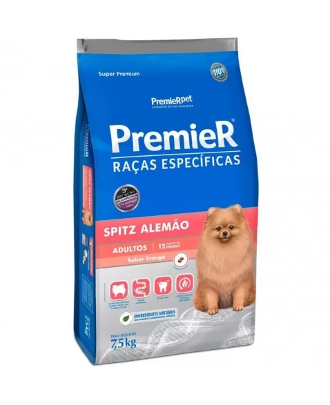 Ração Premier Raças Específicas Cães Adultos Spitz Alemão 7,5kg