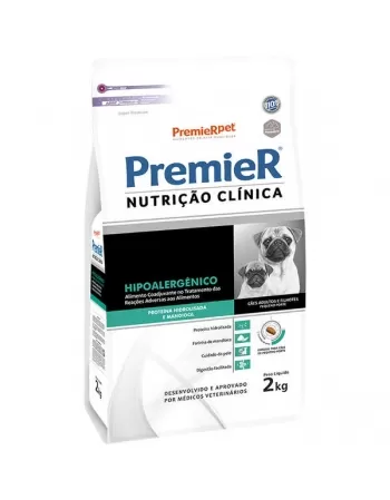 Ração Premier Nutrição Clínica Hipoalérgica Cães Adultos Porte Pequeno Frango 2kg